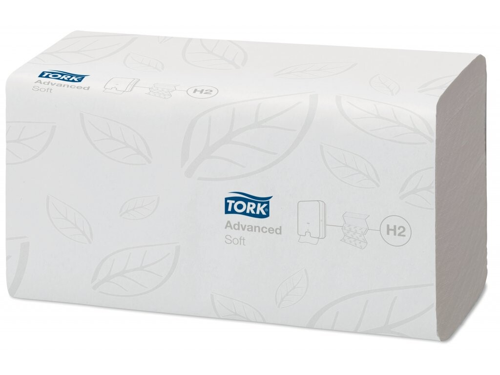 INTERFOLD TORK ADVANCED SOFT PAPÍROVÉ RUČNÍKY SKLÁDANÉ - BÍLÉ