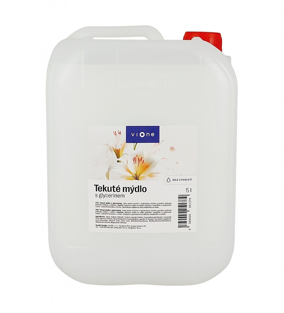 Tekuté mýdlo VIONE - s perletí a s glycerinem  5l