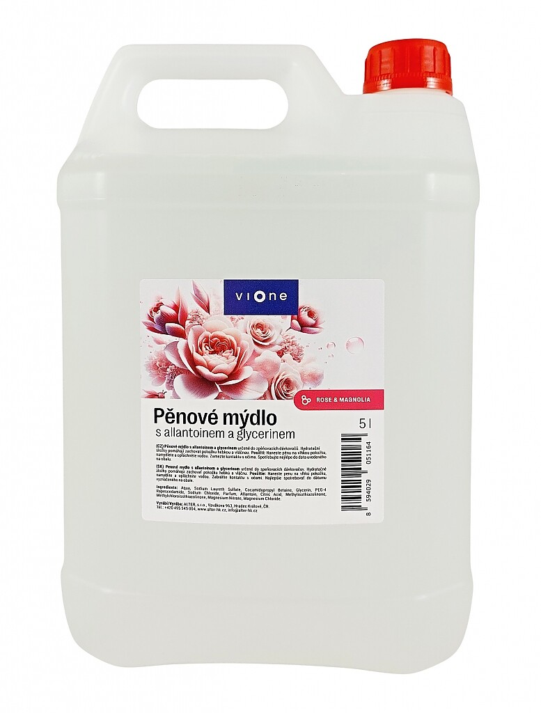 Pěnové mýdlo VIONE - Rose & Magnolia 5l