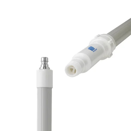 Průtočná teleskopická násada s rychlospojkou hliníková - 1600 - 2780 mm