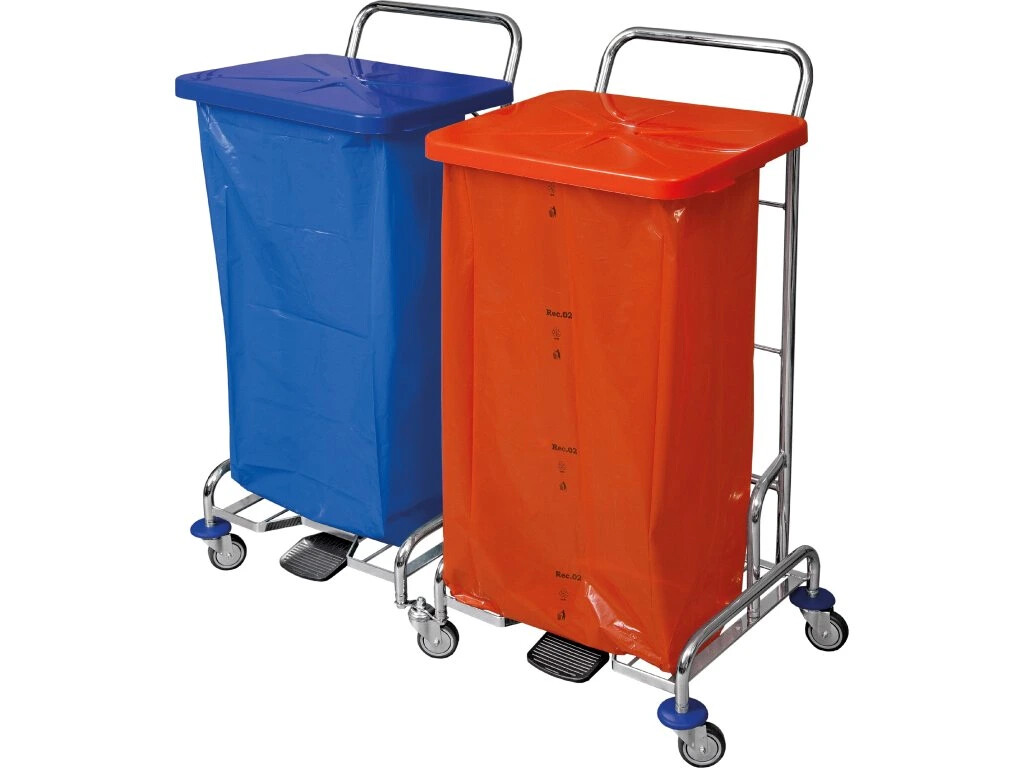 Úklidový vozík PEDALBAG II. 2x 120l - bez vaku