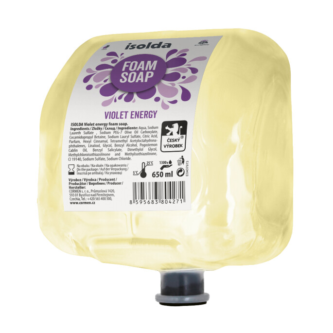 Pěnové mýdlo Isolda - Violet energy - 650ml