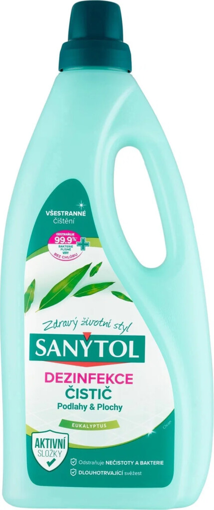 SANYTOL DEZINFEKCE ČISTIČ PODLAHY A PLOCHY VUNE EUKALYPTU 1L