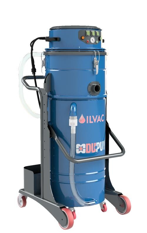 Vysavač na olej, špony a třísky, zabudované čerpadlo Dupuy OILVAC 130 P