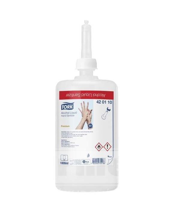 Tekutý dezinfekční prostředek Tork Premium Alcohol S1 - 1L