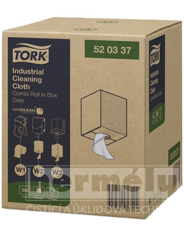 Netkaná textilie Tork Premium 520 malá role šedá