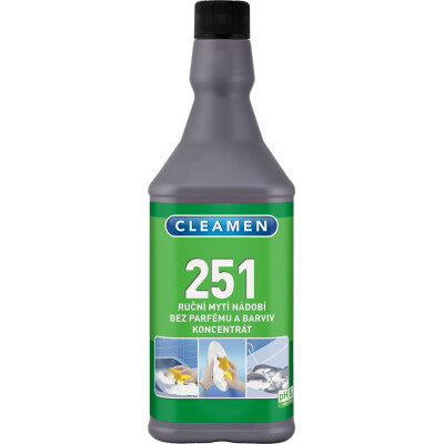 CLEAMEN 251 - Ruční mytí koncentrát bez parfémů a barviv 1l
