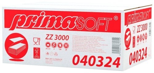 Papírové ručníky ZZ skládané SOFT 3000 ks bílé