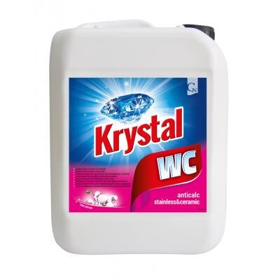 KRYSTAL - WC kyselý na nerez a keramiku, růžový 5l