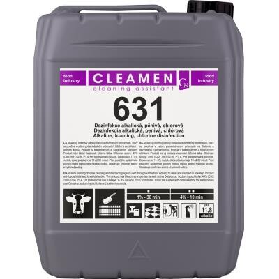 CLEAMEN 631 - ​Alkalický chlorovaný pěnivý čisticí a dezinfekční přípravek 5,5kg