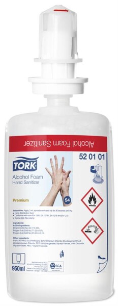 Pěnový dezinfekční prostředek TORK Premium Alcohol - 950ml