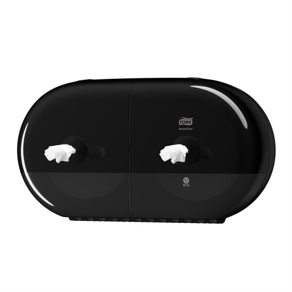 Zásobník na toaletní papír se středovým odvíjením Tork SmartOne® Twin Mini černý T9