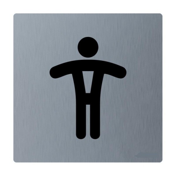 Piktogram z nerez oceli STELLA mat-WC páni