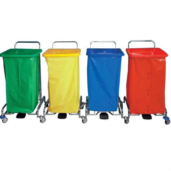 Úklidový vozík PEDALBAG IV.  4x 120l - bez vaku