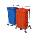 Úklidový vozík PEDALBAG II. 2x 120l - bez vaku